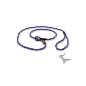 Lila Retrieverleine mit Zugbegrenzung