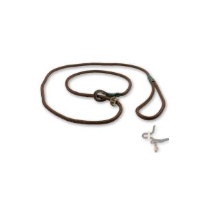 Braune Retrieverleine mit Zugbegrenzung