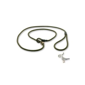 Grüne Retrieverleine mit Zugbegrenzung